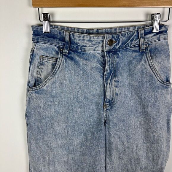H&M Wide Leg Baggy tapered ultra high waisted Jeans Light Wash denim women’s 4 - Picture 3 of 10